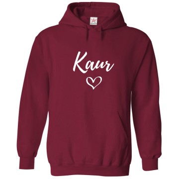 Kaur Lioness Princess Sikh Name Print Unisex Unisex Kids & Adult Pullover Hoodie									